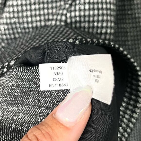 Lane Bryant Blazer Women’s 22 Black and White Houndstooth Jacket - Picture 6 of 6